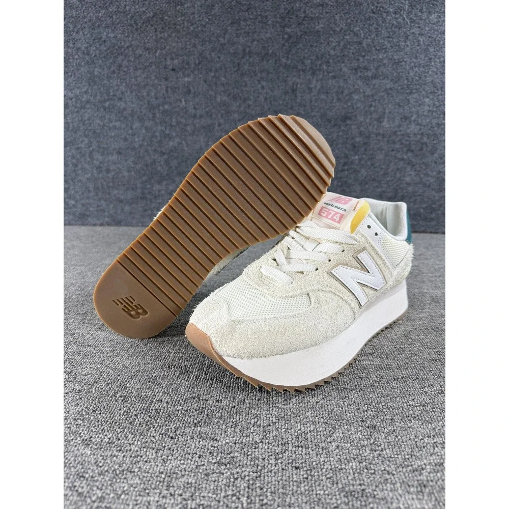 New Balance 574 Shoes Womens 9.5 Turtledove Vintage Teal Sneaker WL574ZKB